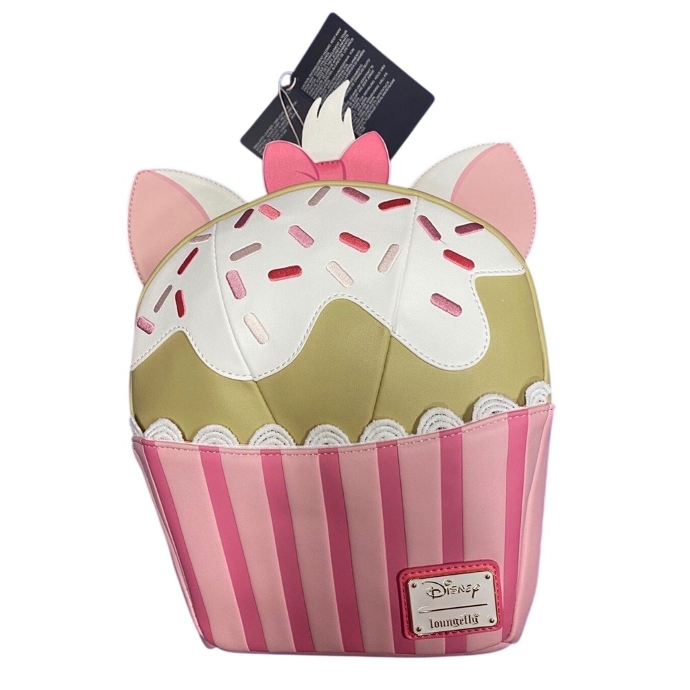 Loungefly Disney Marie Cupcake Backpack Pink Aristocats Bag NWT